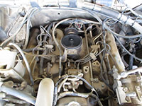 IDI diesel engine, air cleaner removed