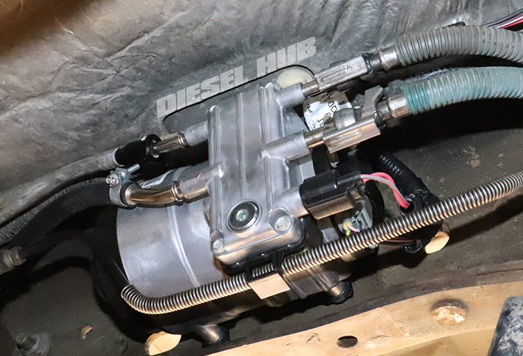 HFCM location on a 2003 to 2007 Ford Super Duty