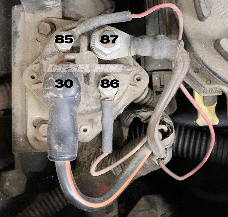 Glow plug relay pinout diagram