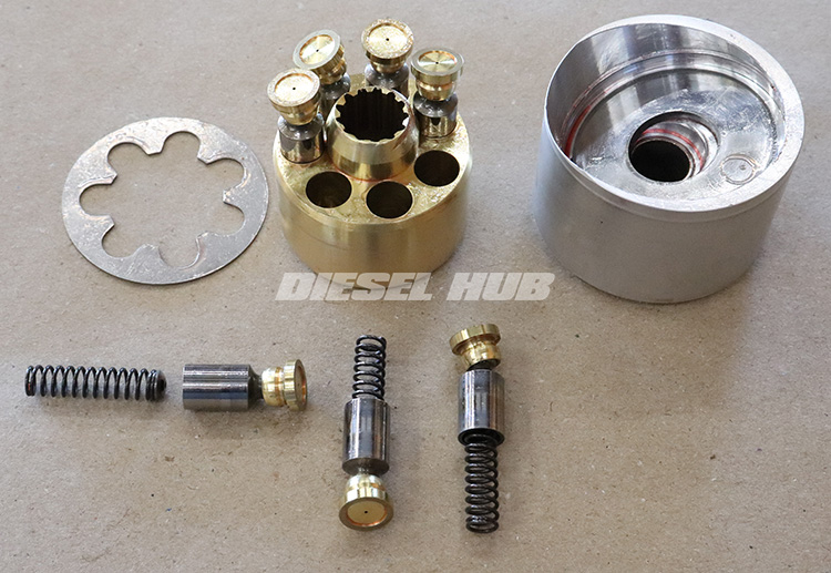 Internal components of the high pressure oil pump