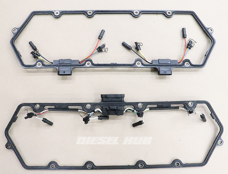 Comparison of 5 pin and 9 pin valve cover gaskets for 7.3 Power Stroke engines