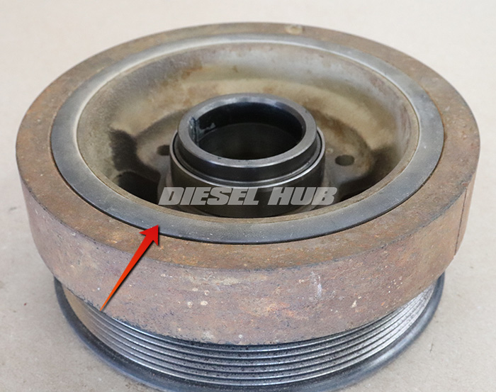 sign of a worn crankshaft damper