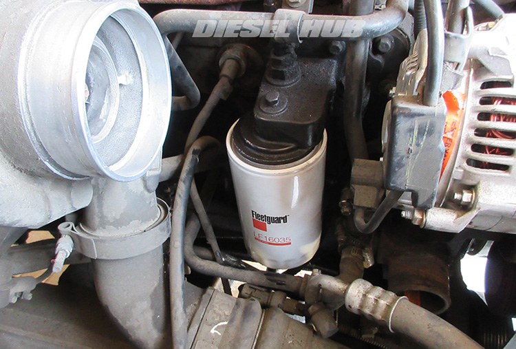 spin-on engine oil filter