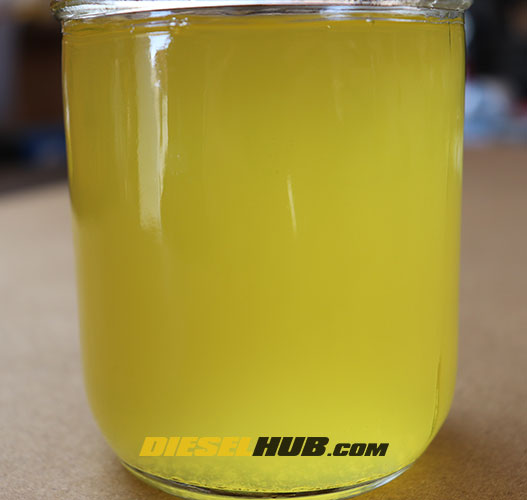 emulsified diesel fuel, high water contamination