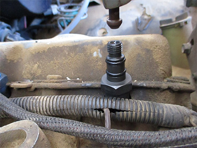 IDI fuel injector closeup