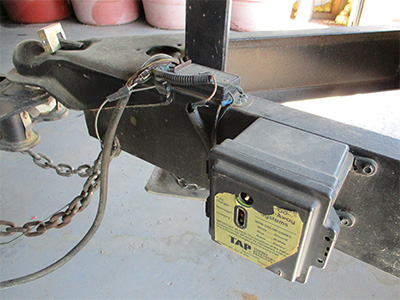 Front of a bumper pull hitch