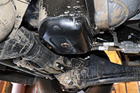 oil pan drain plug location