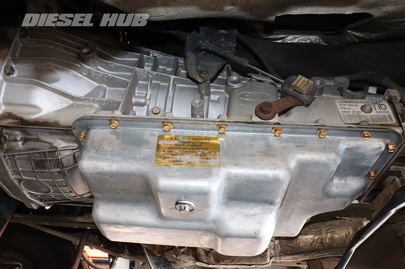 transmission fluid pan reinstalled