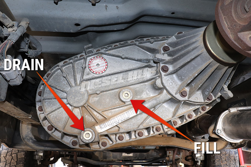drain and fill plug locations