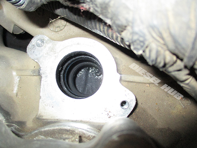 EGR valve removed from intake manifold