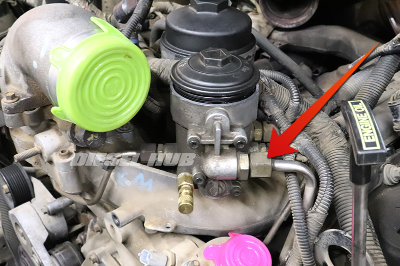 secondary fuel filter housing location