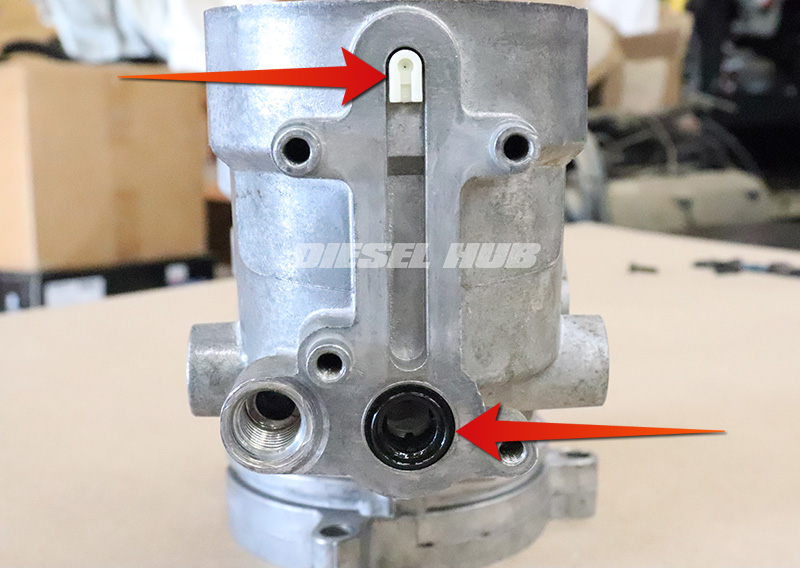 fuel pressure regulator plunger sleeve installed