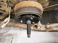 puller fixed to damper