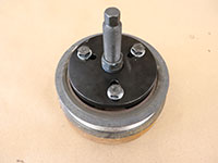 crankshaft damper removed from engine