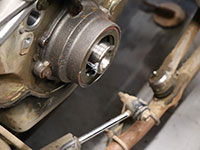 crankshaft hub closeup