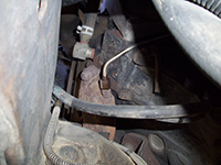 Removing EBP sensor tube from exhaust manifold