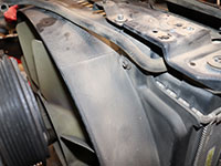 passenger side fan shroud bolt