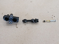 drain valve stem removed from housing