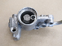 pressure regulator screen installed