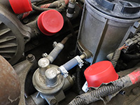 Fuel pump to fuel bowl connection hoses