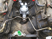 fuel lines installed on new fuel pump