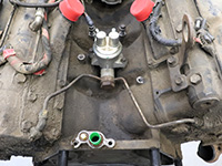 fuel pump in engine valley