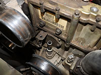 heater hose and EBP sensor removed