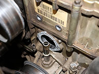 HPOP gear access cover removed