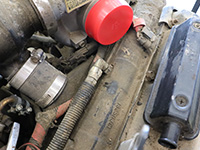 removing the oil lines on an early engine