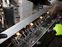 verifying a bank of injectors has seated