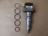 old o-rings removed from fuel injector