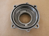 oil pump housing cleaned