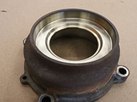 oil pump housing cleaned