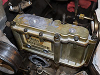 high pressure oil pump reservoir installed