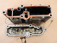 Top of HPOP reservoir removed, exposing gasket