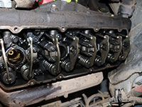 fuel injectors removed