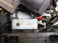 turbocharger pedestal bolts, rear