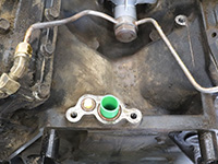 turbocharger removed from engine