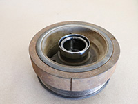 wear ring set into place