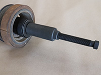 damper prepared for wear ring removal