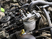 Fuel filter and filter base