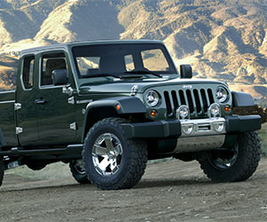 Pre-production Jeep Gladiator pickup truck concept