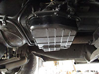 Transmission pan removal