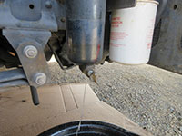 draining fuel water separator