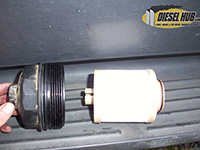 Primary fuel filter replacement