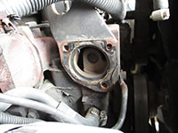Thermostat and thermostat housing removed