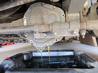 Differential oil draining
