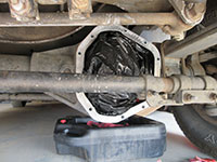 Cleaning differential housing