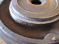 cleaned bearing housing surface for unison ring
