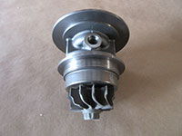Turbine wheel installed in center section